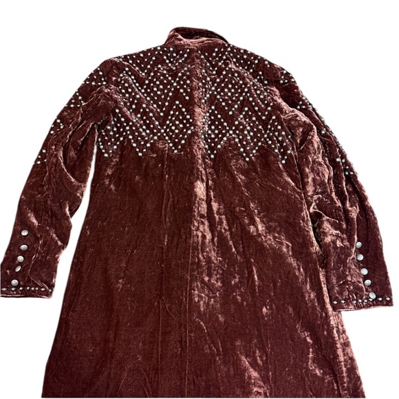 Double D Ranch highly embellished velvet Santa Clara Pueblo duster/dress RARE - Picture 4 of 10